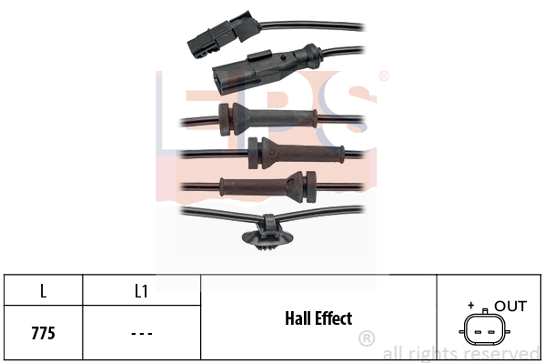 Czujnik ABS EPS 1.960.055