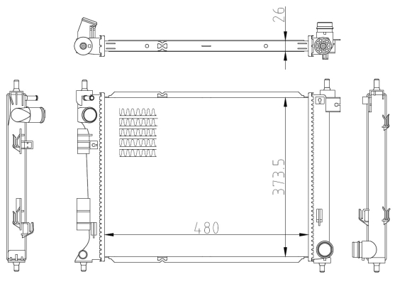 Chłodnica NRF 550033