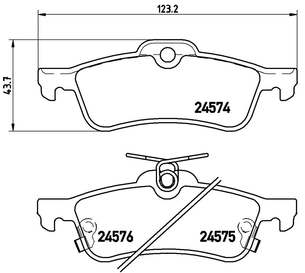 Klocki hamulcowe BREMBO P 83 087