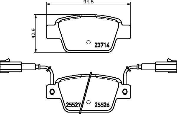Klocki hamulcowe HELLA 8DB 355 020-181