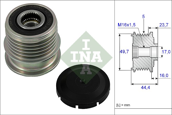 Sprzęgło alternatora INA 535 0011 10