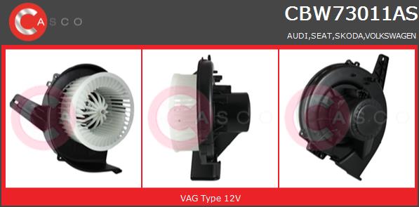 Wentylator wnętrza CASCO CBW73011AS