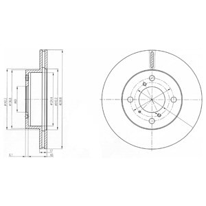 Tarcza hamulcowa DELPHI BG3499