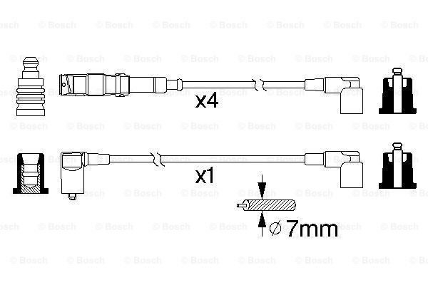 Przewody zapłonowe BOSCH 0 986 356 333
