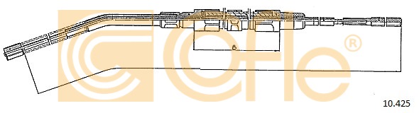 Linka hamulca ręcznego COFLE 10.425