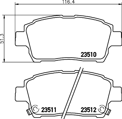 Klocki hamulcowe HELLA 8DB 355 017-081