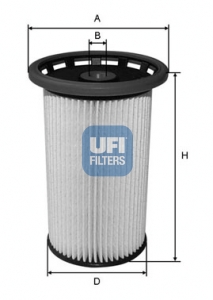 Filtr paliwa UFI 26.025.00