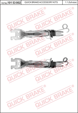Regulacja szczęk hamulcowych QUICK BRAKE 101 53 002