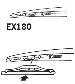 Pióro wycieraczki TRICO EX180