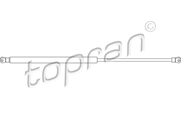 Sprężyna gazowa pokrywy komory silnika TOPRAN 112 057
