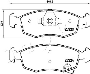 Klocki hamulcowe JAPKO 500228