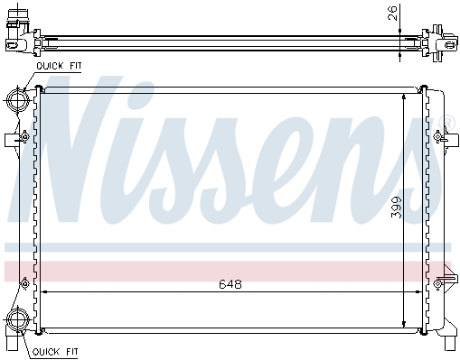 Chłodnica NISSENS 65277A