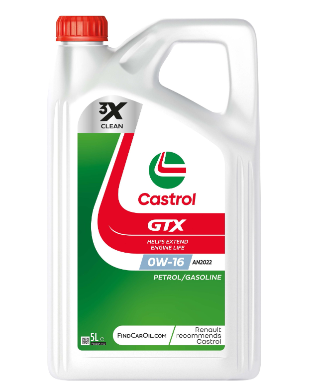 OLEJ SILNIKOWY CASTROL 0W-16 GTX AN2022 5L