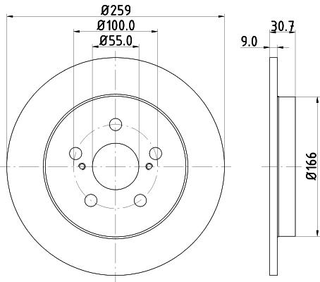 Tarcza hamulcowa HELLA 8DD 355 116-901