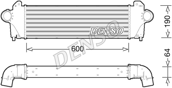 Chłodnica powietrza intercooler DENSO DIT12005