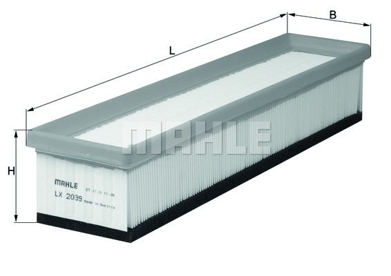 Filtr powietrza KNECHT LX 2039