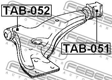 Tuleja wahacza FEBEST TAB-051