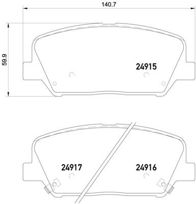 Klocki hamulcowe BREMBO P 30 065X