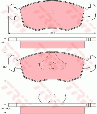 Klocki hamulcowe TRW GDB371