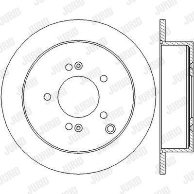Tarcza hamulcowa JURID 562454JC