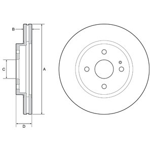 Tarcza hamulcowa DELPHI BG4942C