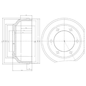 Bęben hamulcowy DELPHI BF467