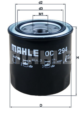 Filtr oleju MAHLE OC 294