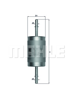 Filtr paliwa KNECHT KL 181