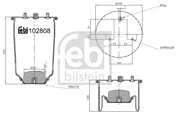 Miech powietrzny FEBI BILSTEIN 102808