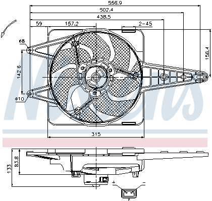 Wentylator NISSENS 85341