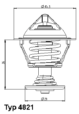 Termostat WAHLER 4821.89D