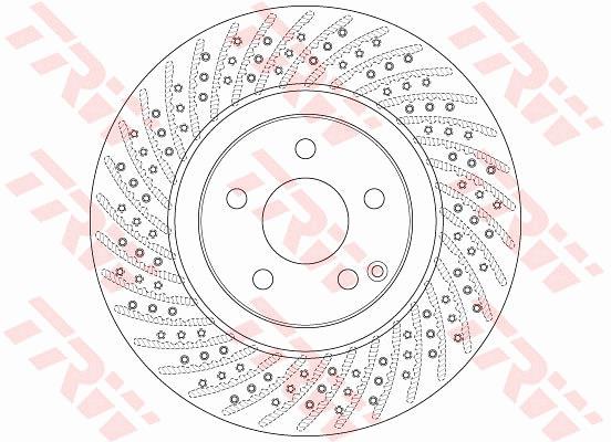 Tarcza hamulcowa TRW DF6433S