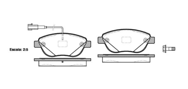 Klocki hamulcowe REMSA 0859.12