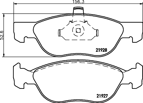 Klocki hamulcowe HELLA 8DB 355 010-181