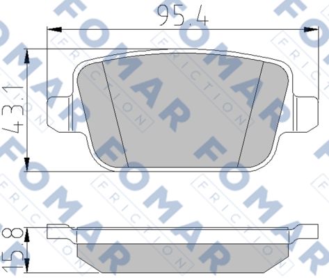 Klocki hamulcowe FOMAR FRICTION FO 930781