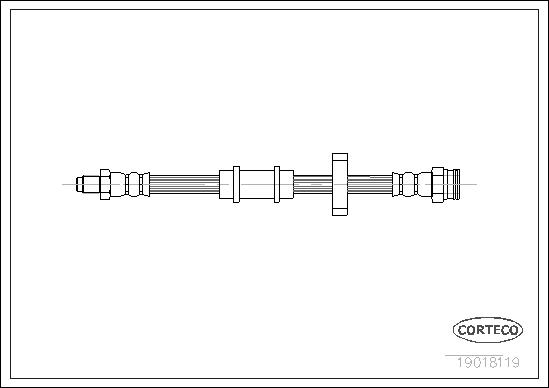 Przewód hamulcowy elastyczny CORTECO 19018119
