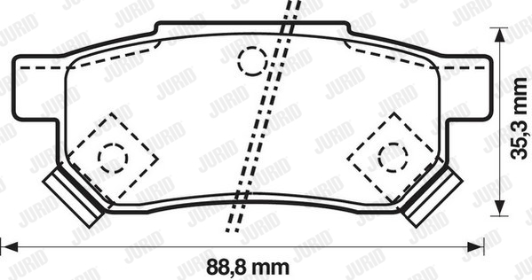 Klocki hamulcowe JURID 572136J