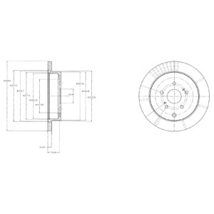 Tarcza hamulcowa DELPHI BG4329