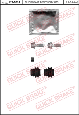 Zestaw naprawczy zacisk hamulcowy QUICK BRAKE 113-0014