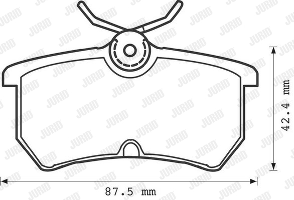 Klocki hamulcowe JURID 571998D