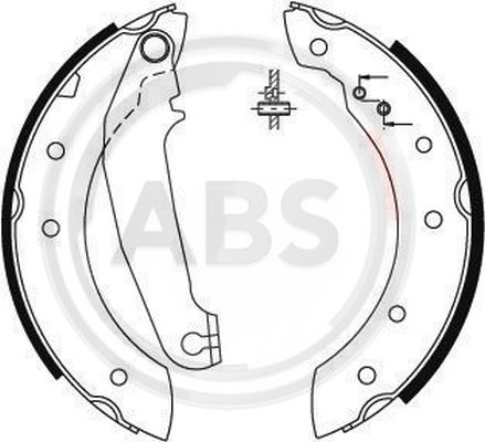Szczęki hamulcowe A.B.S. 8854