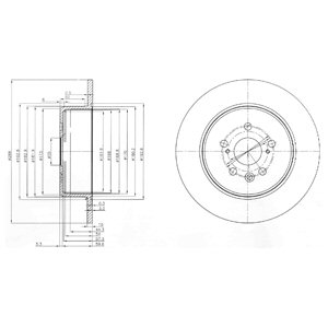 Tarcza hamulcowa DELPHI BG3777