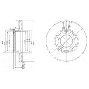Tarcza hamulcowa DELPHI BG2507