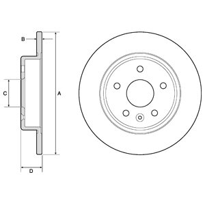 Tarcza hamulcowa DELPHI BG4761C