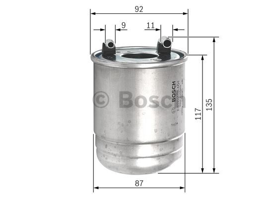 Filtr paliwa BOSCH F 026 402 104
