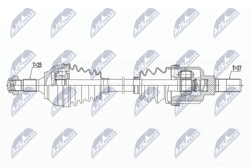 Filtr sadzy / filtr cząstek stałych, układ wydechowy NTY DPF-ME-013