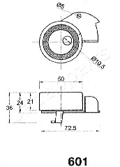 Napinacz, pasek rozrządu JAPANPARTS BE-601