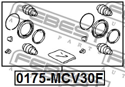 Zestaw naprawczy zacisku FEBEST 0175-MCV30F