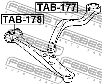 Tuleja wahacza FEBEST TAB-178