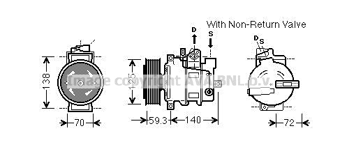 Kompresor klimatyzacji AVA QUALITY COOLING AIAK330
